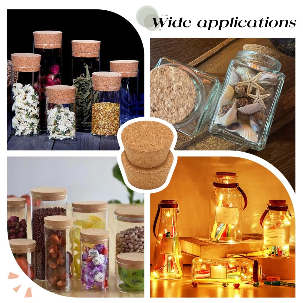 OLYCRAFT cork stopper with durable cork material for versatile vessels