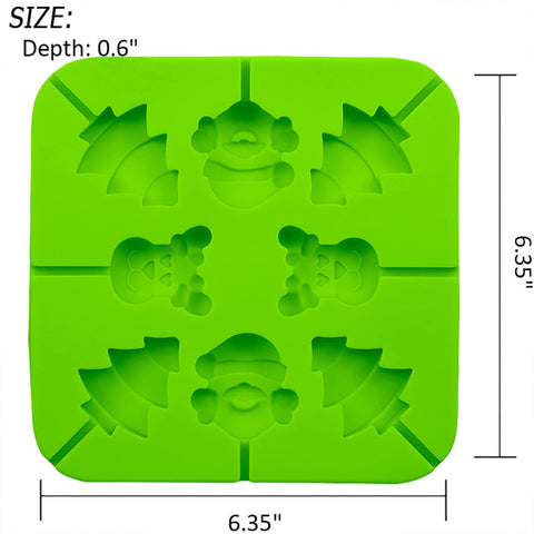 OMDBAGD Christmas candy mold Santa for festive party treats.