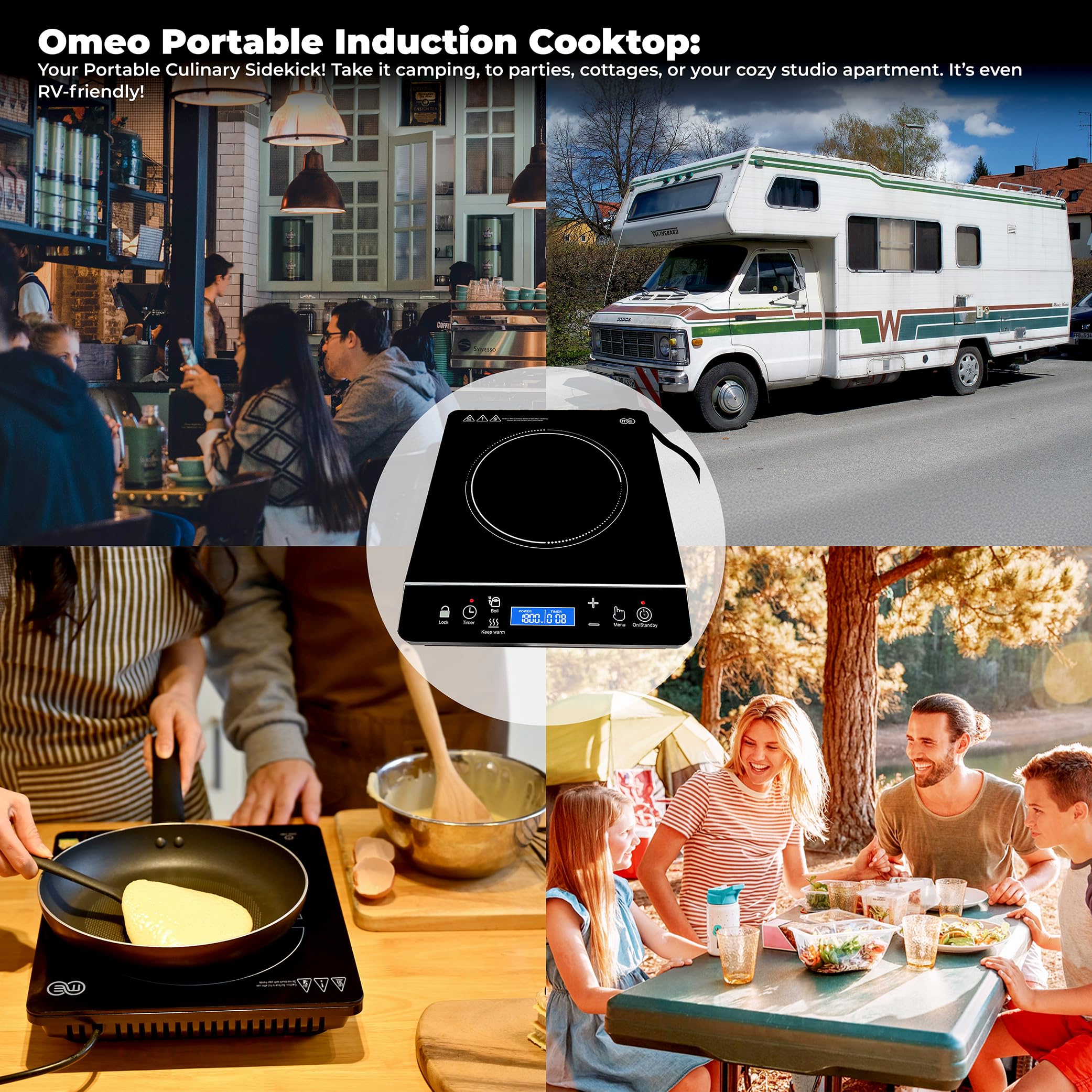 OMEO child safety lock keeps settings secure around kids and pets.