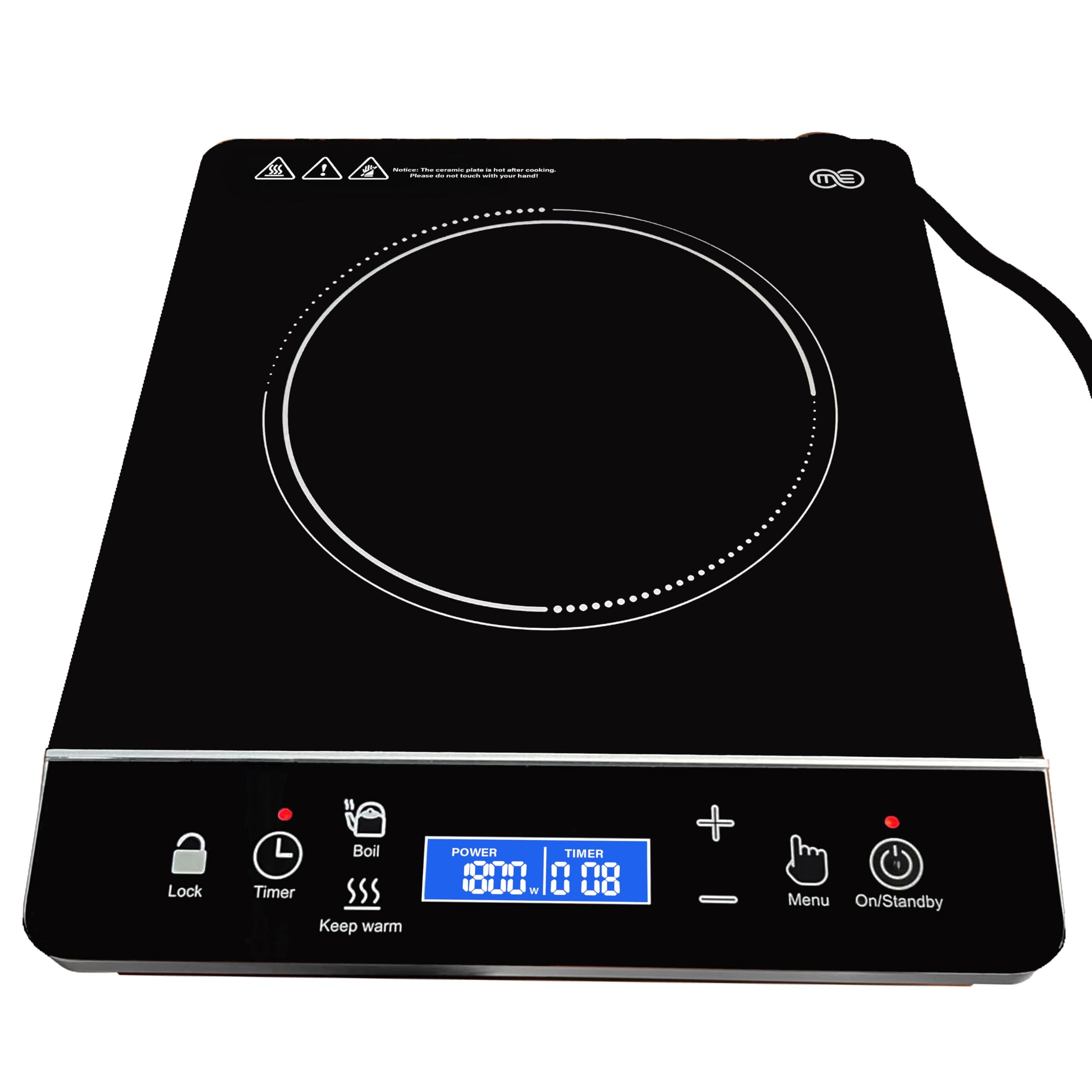 OMEO portable induction cooktop 1800W for fast meals on the counter.