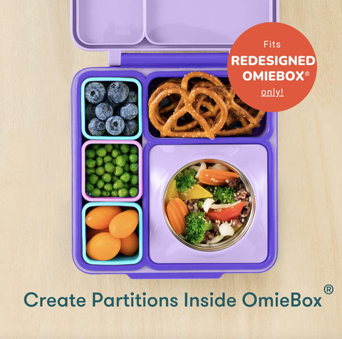 OmieDip partitions inside OmieBox to separate dips