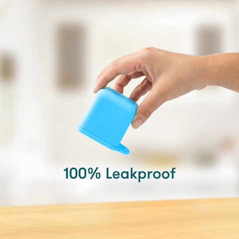 OmieBox dips used for snacks on the go, portable and leakproof.