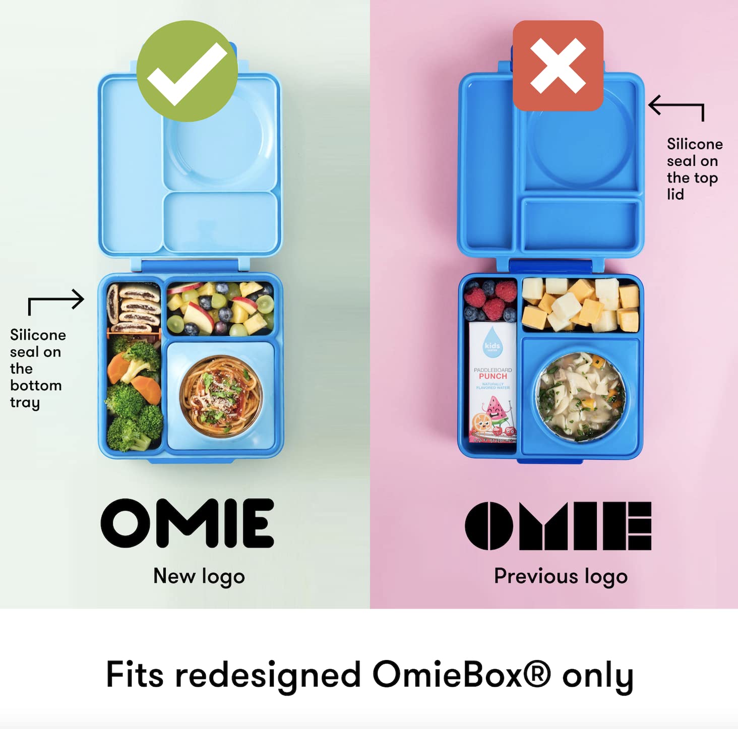 Soft, 100% silicone material of OmieBox dips ensures safe handling and durability.
