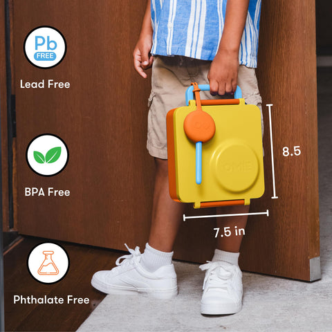 OmieBox durable BPA-free construction withstands daily school use.