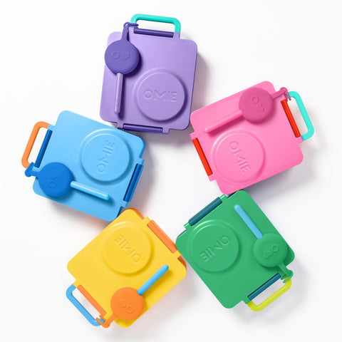 OmieBox compact 2-piece set fits on-the-go meals.
