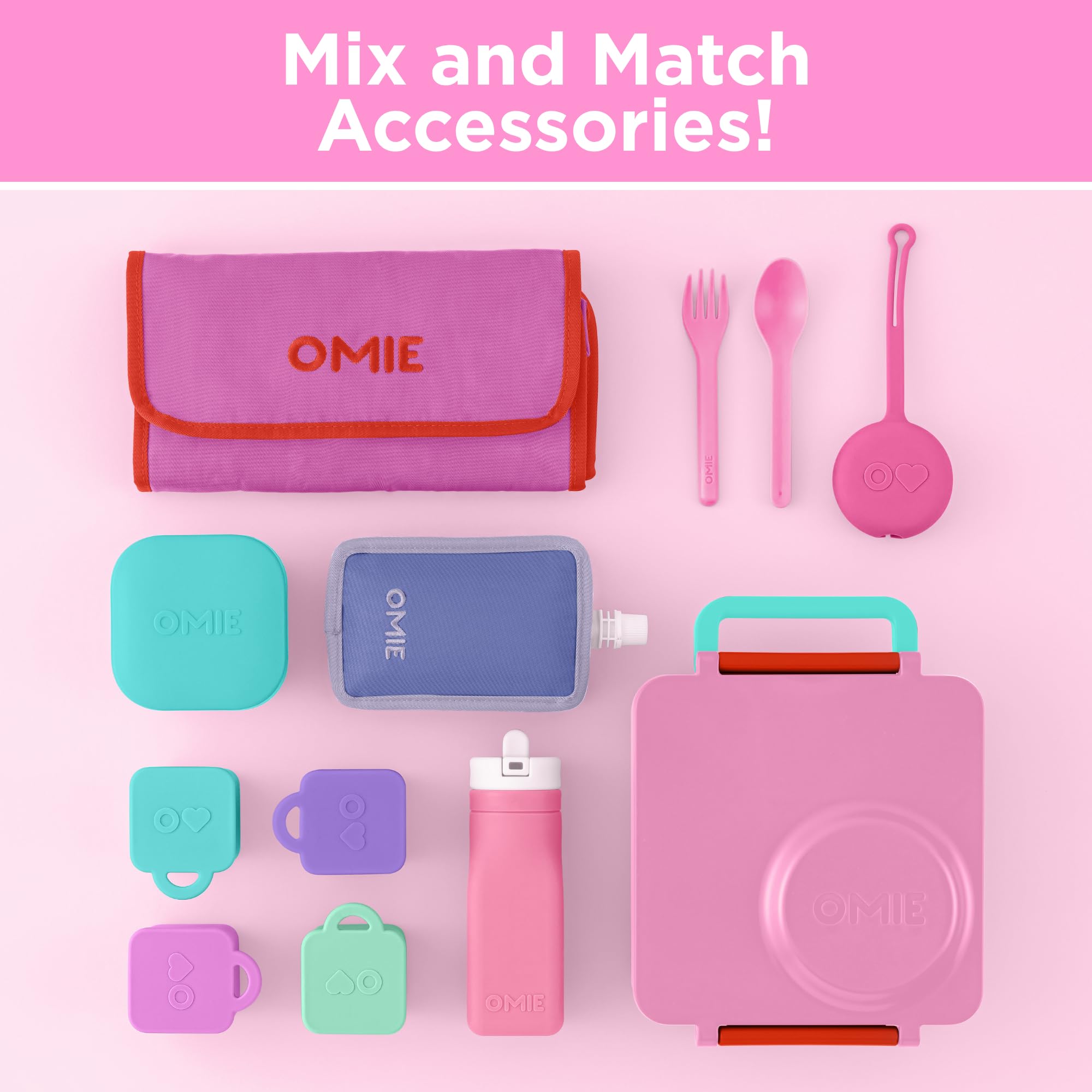 OmieBox Pink Berry age-3plus-friendly design for young eaters