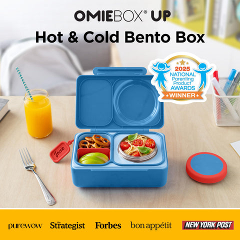 OmieBox UP two-compartment layout keeps mains and sides separate.