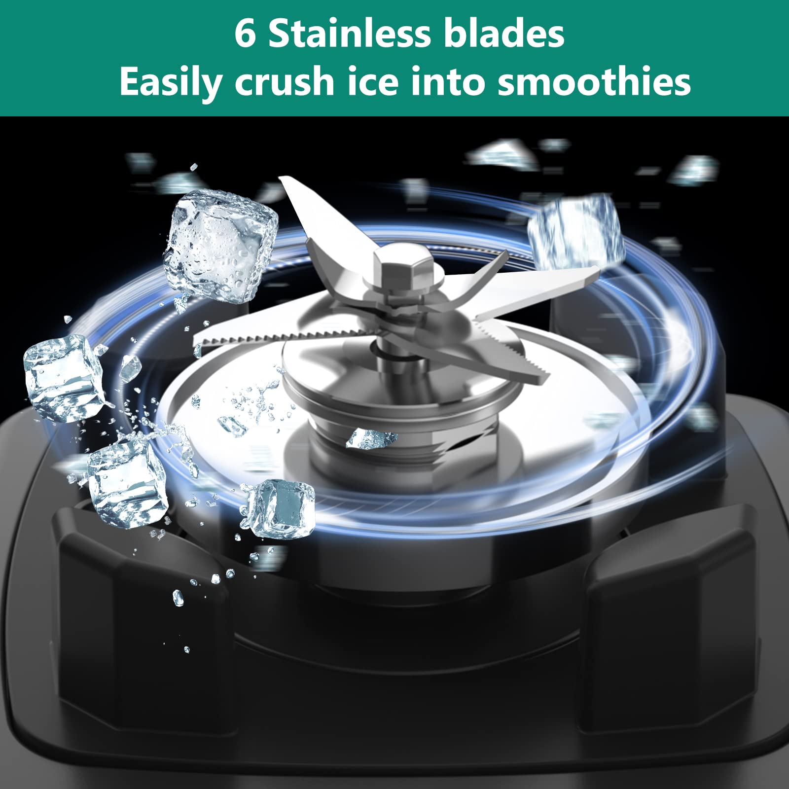 OMMO Blender ice-crushing blades deliver smooth textures for icy drinks.