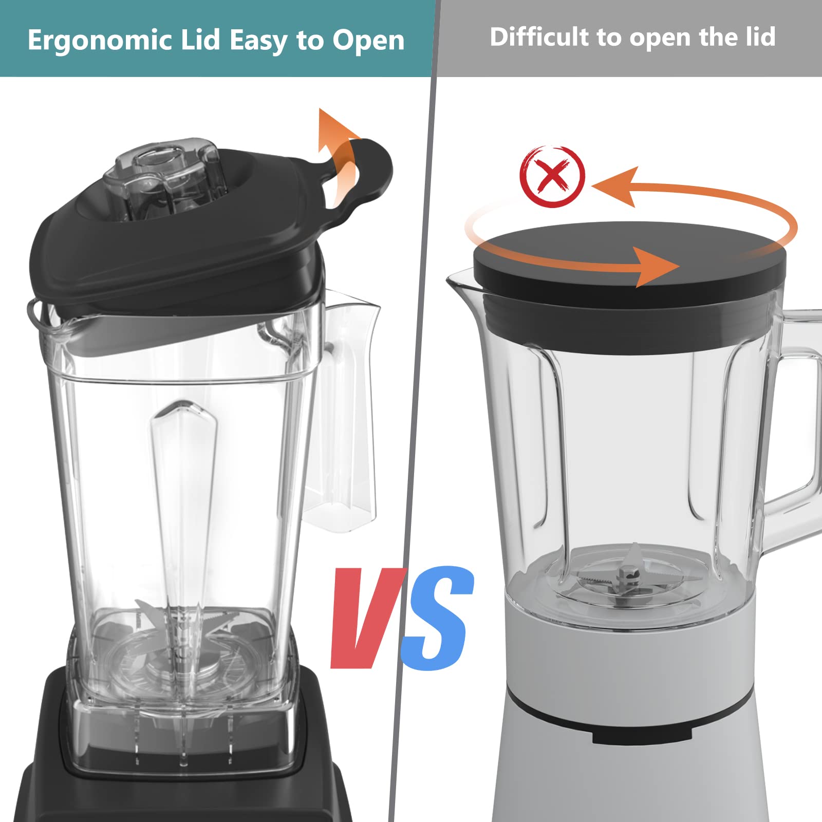 OMMO Blender durable 304 stainless steel blades stay sharp through many blends.