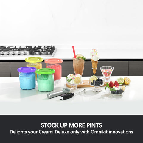 Omnikit deluxe pint lid shows temperature resistance for hot and cold use.