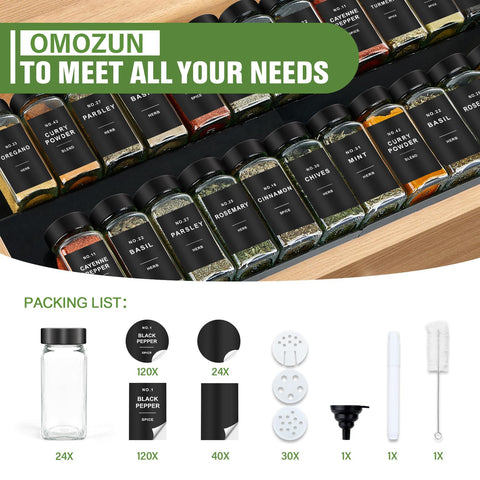 Waterproof labels in English and blank options for flexible labeling
