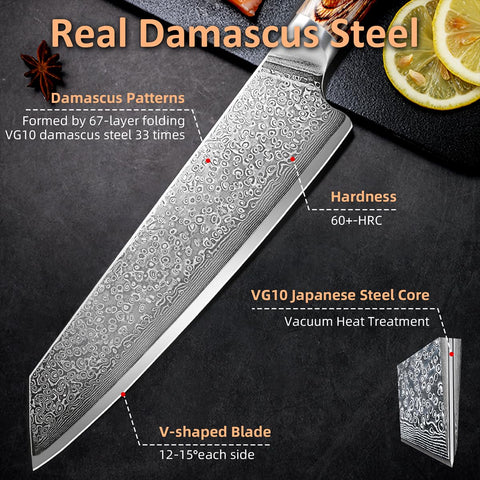 Ompusos edge sharpened at 15-degree angle for enduring sharpness
