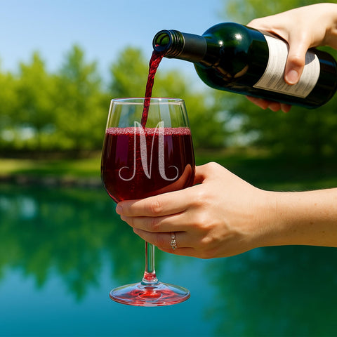 On The Rox Drinks wine glass shown for stylish home bar use