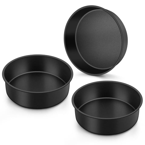 Onader 6inch small cake pans set 3 baking with even heat distribution