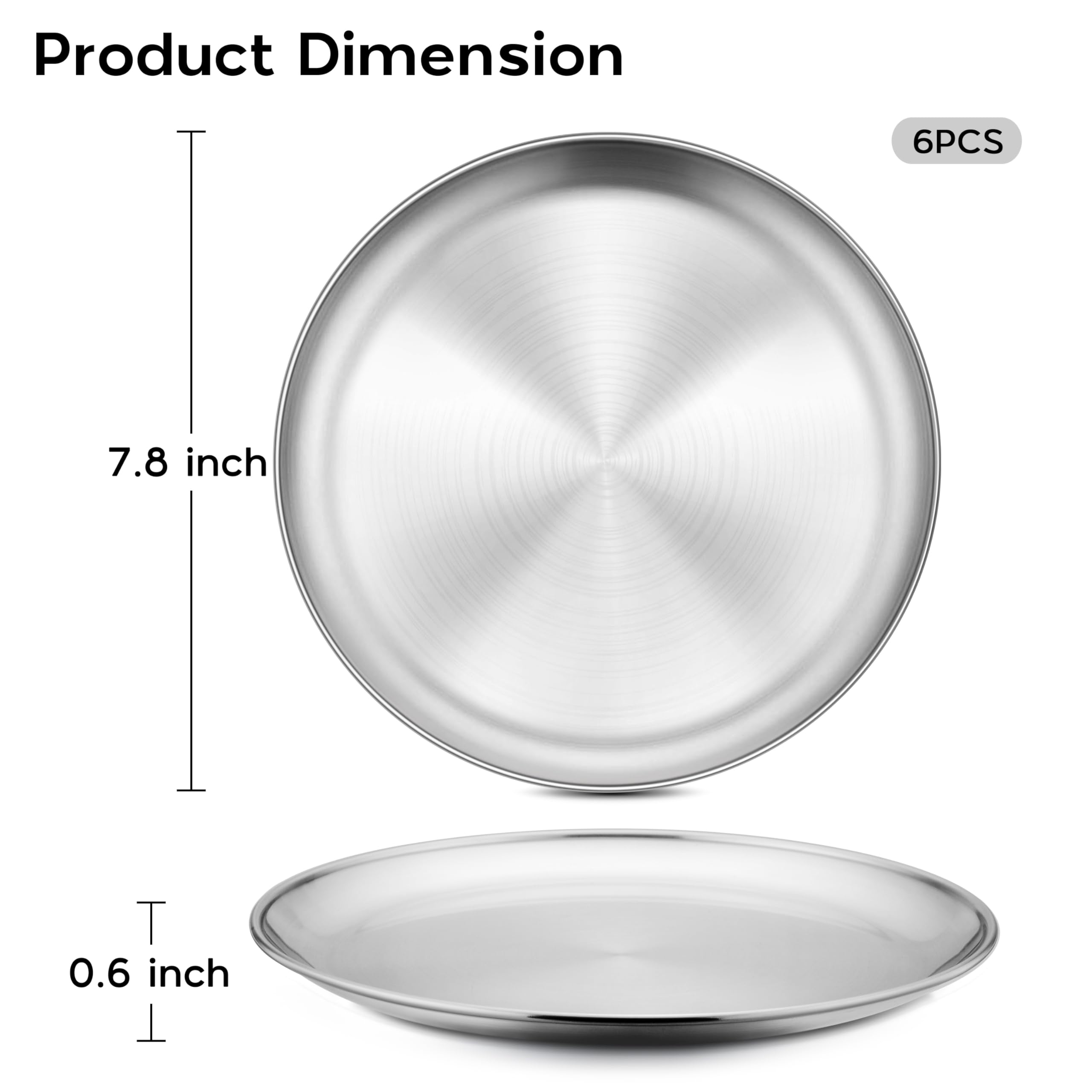 Onader unbreakable round plate ideal for kids and family outings