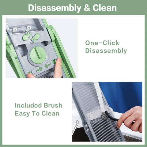 JS03 green slicer 420 stainless blades for durable performance.