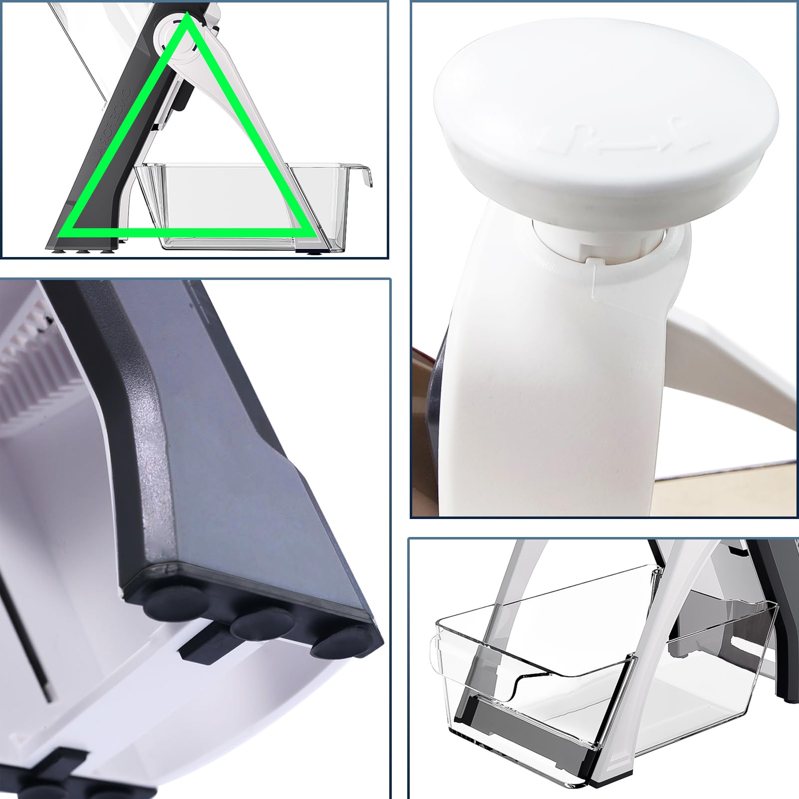ONCE FOR ALL Safe Mandoline Slicer compact design fits small kitchens and saves space.