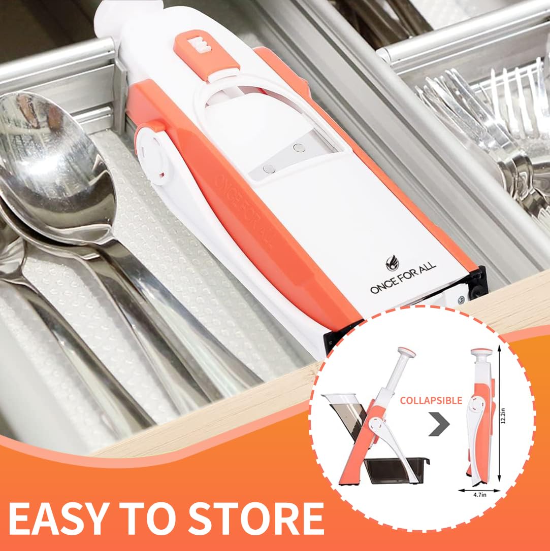 Compact orange kitchen tool fits small spaces without sacrificing performance