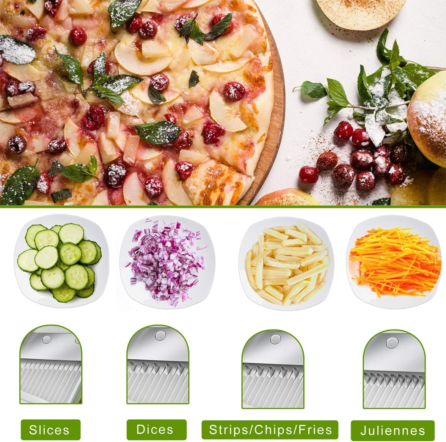 Gift-ready ONCE FOR ALL slicer with 24-month warranty for new home cooks