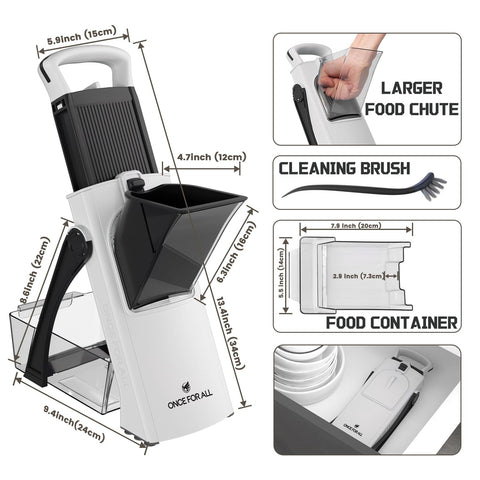ONCE FOR ALL includes a cleaning brush for residue removal after use