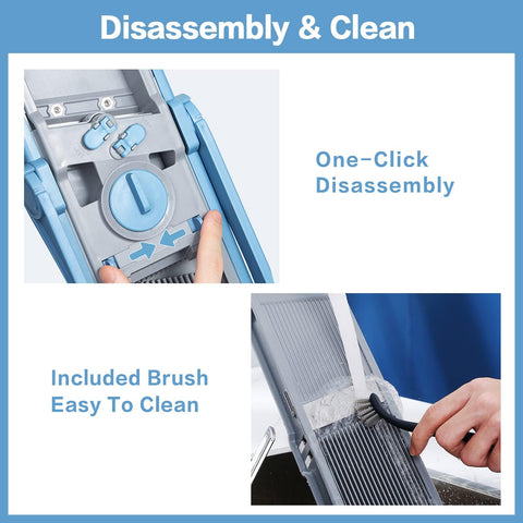 ONCE FOR ALL Upgrade Safe Mandoline Slicer Plus 420 stainless steel blades for durable performance.
