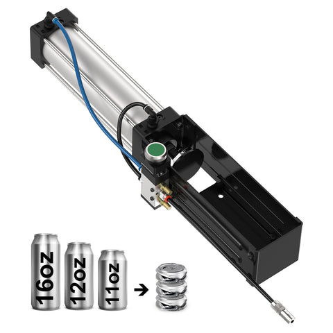 ONCUPID Pneumatic Can Crusher on countertop enables quick, mess-free can crushing.