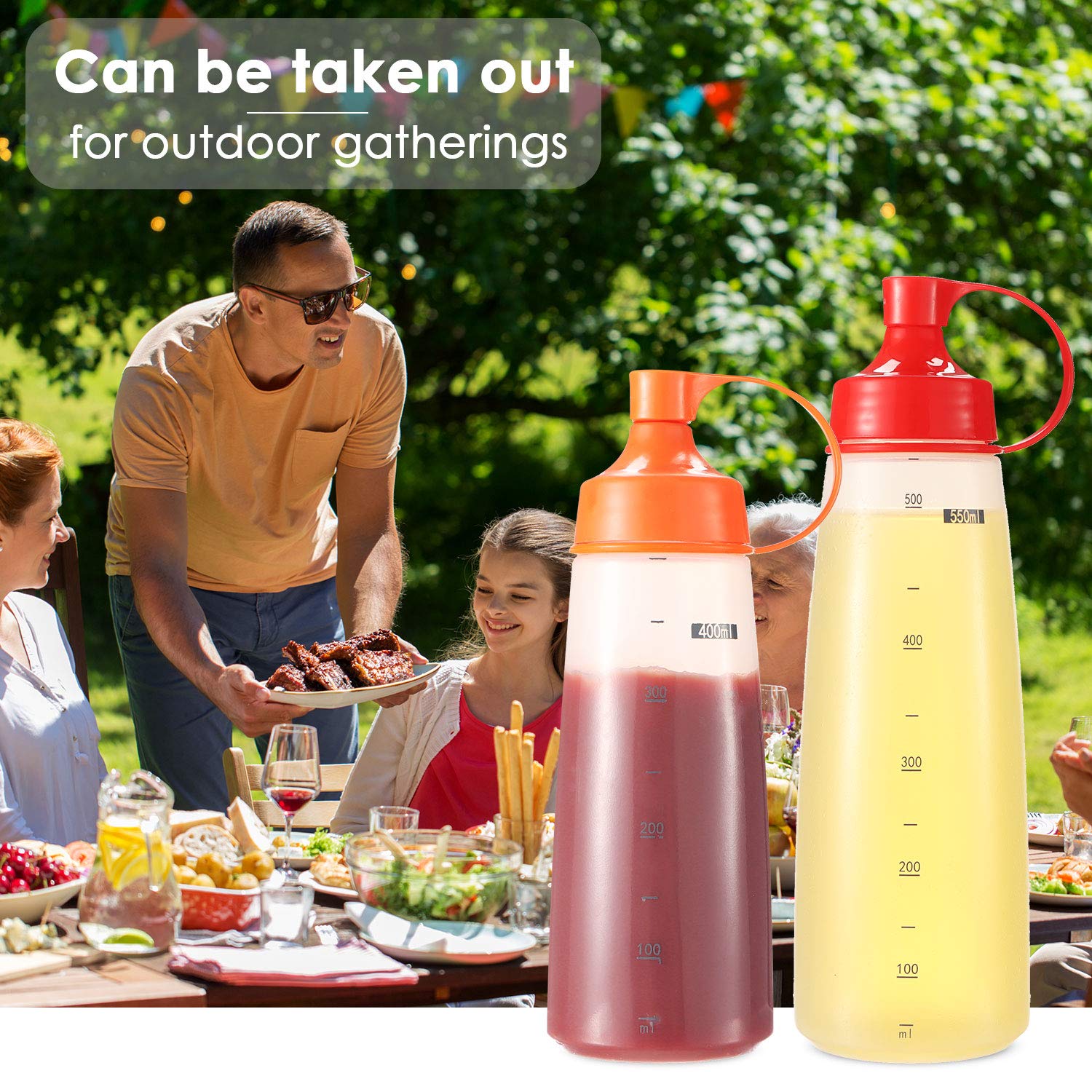 Ondiomn multi-purpose bottle for condiments, baking, or light cleaning tasks.