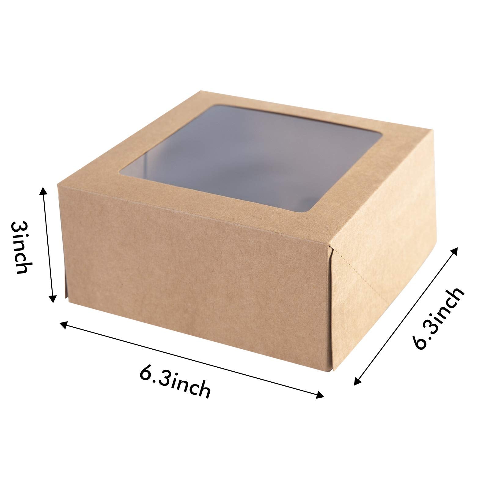 ONE MORE kraft cupcake box with four-cavity inserts keeps cupcakes organized during transport.