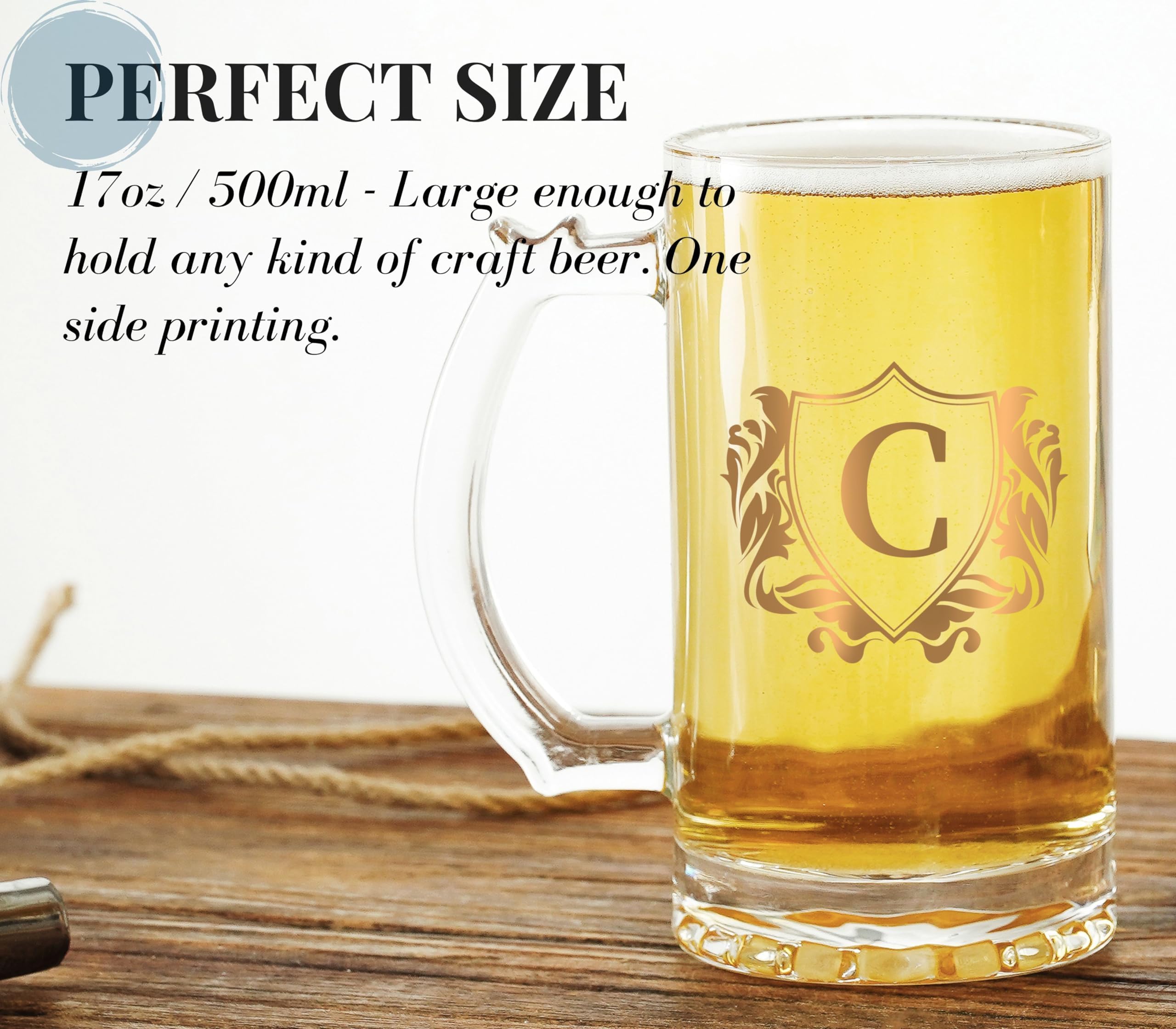 Onebttl 17oz capacity mug suitable for craft beer, tea, or coffee.