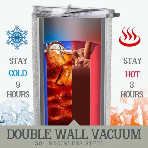 Onebttl 20oz insulated tumbler for hot or cold drinks
