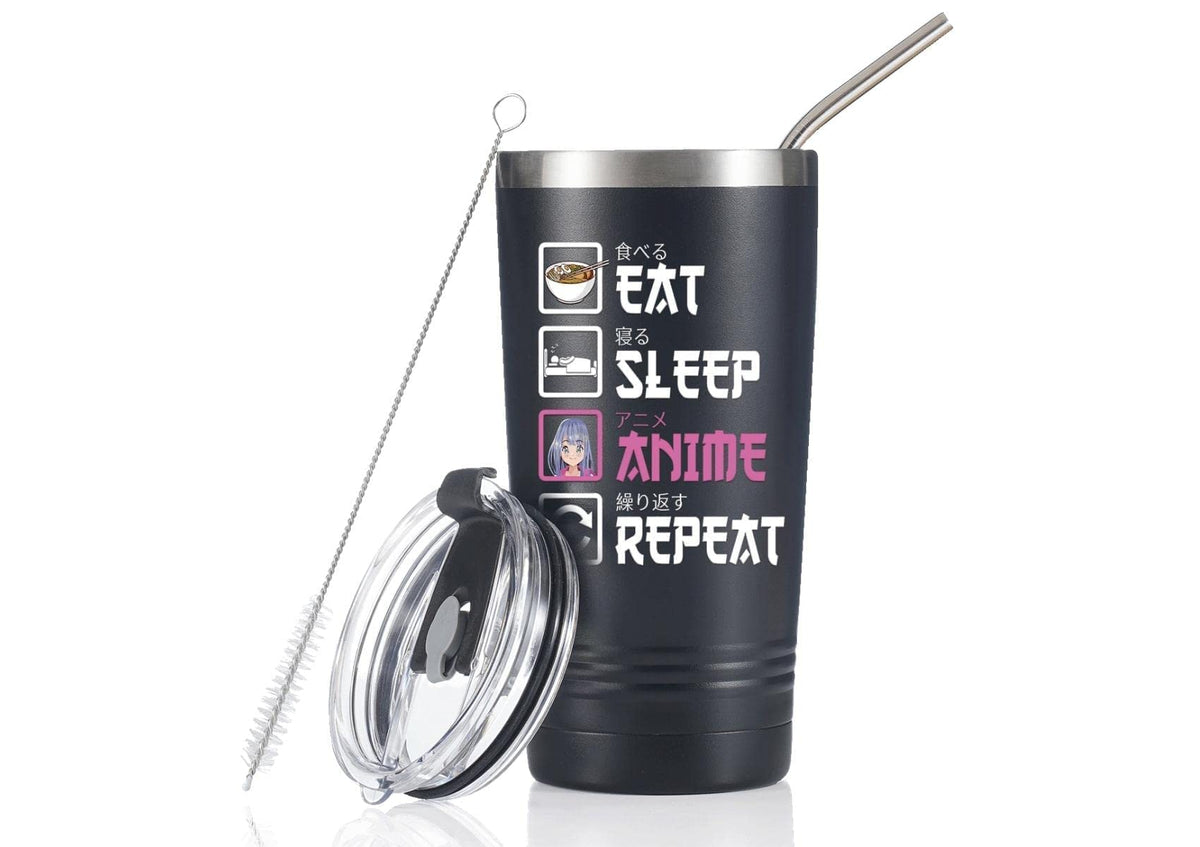 Onebttl anime gift tumbler 20oz with gift-ready packaging, ideal for birthdays.