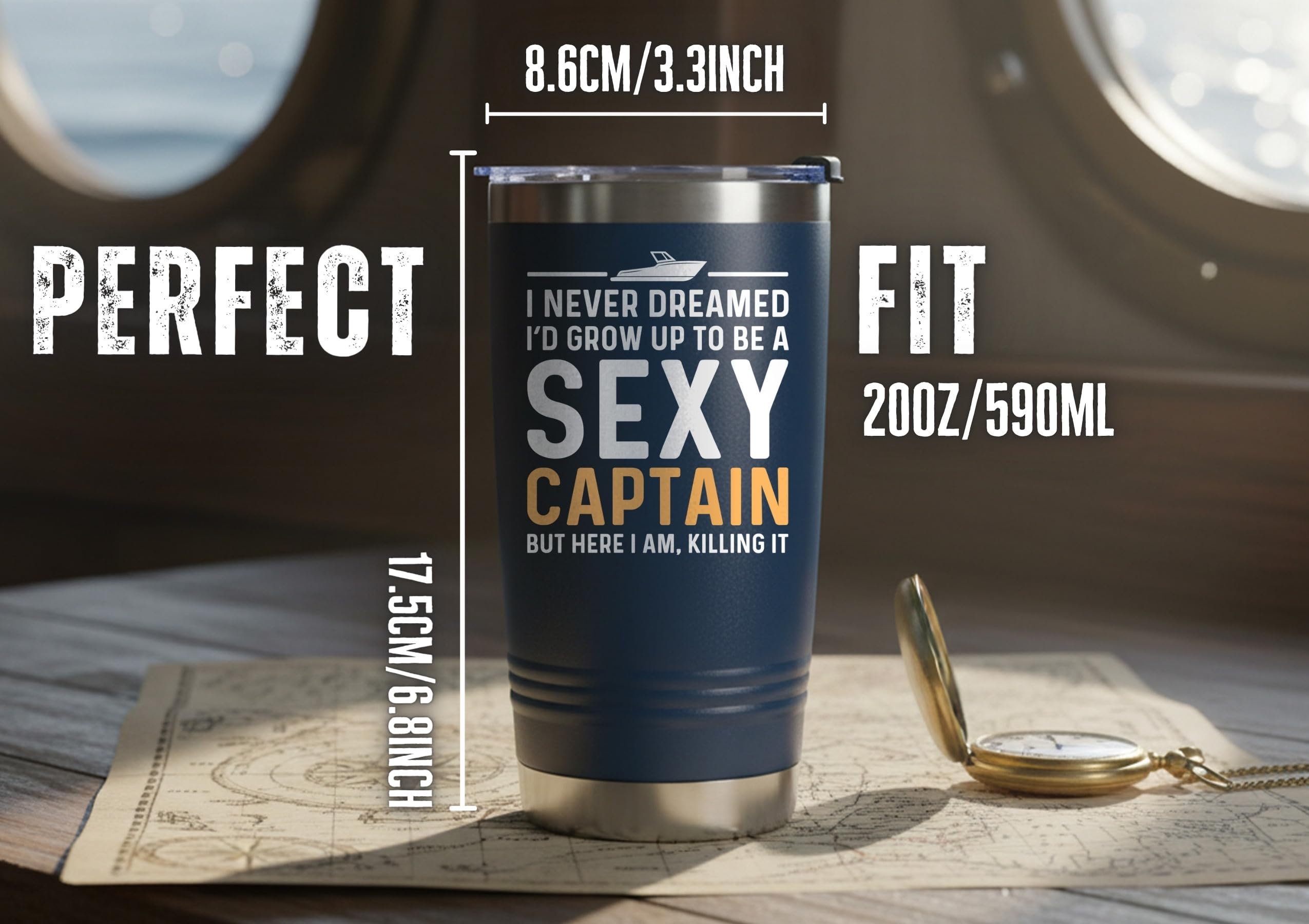 Onebttl BPA-free stainless steel material emphasizes safe boating gear.