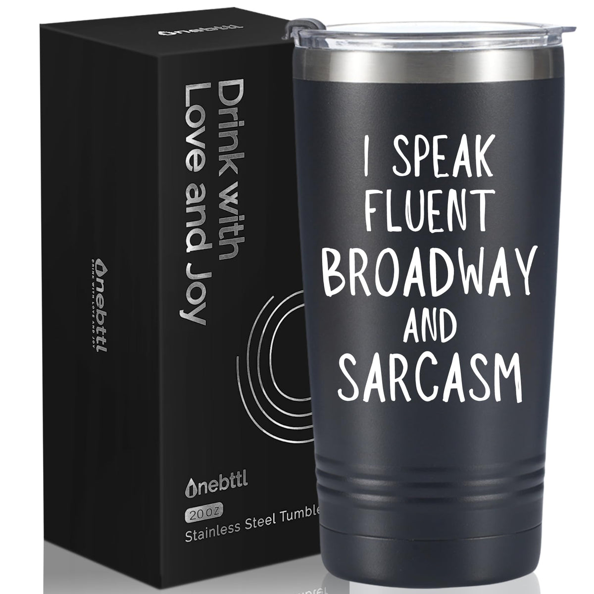 Onebttl Broadway musical tumbler 20oz with stylish stage-inspired design