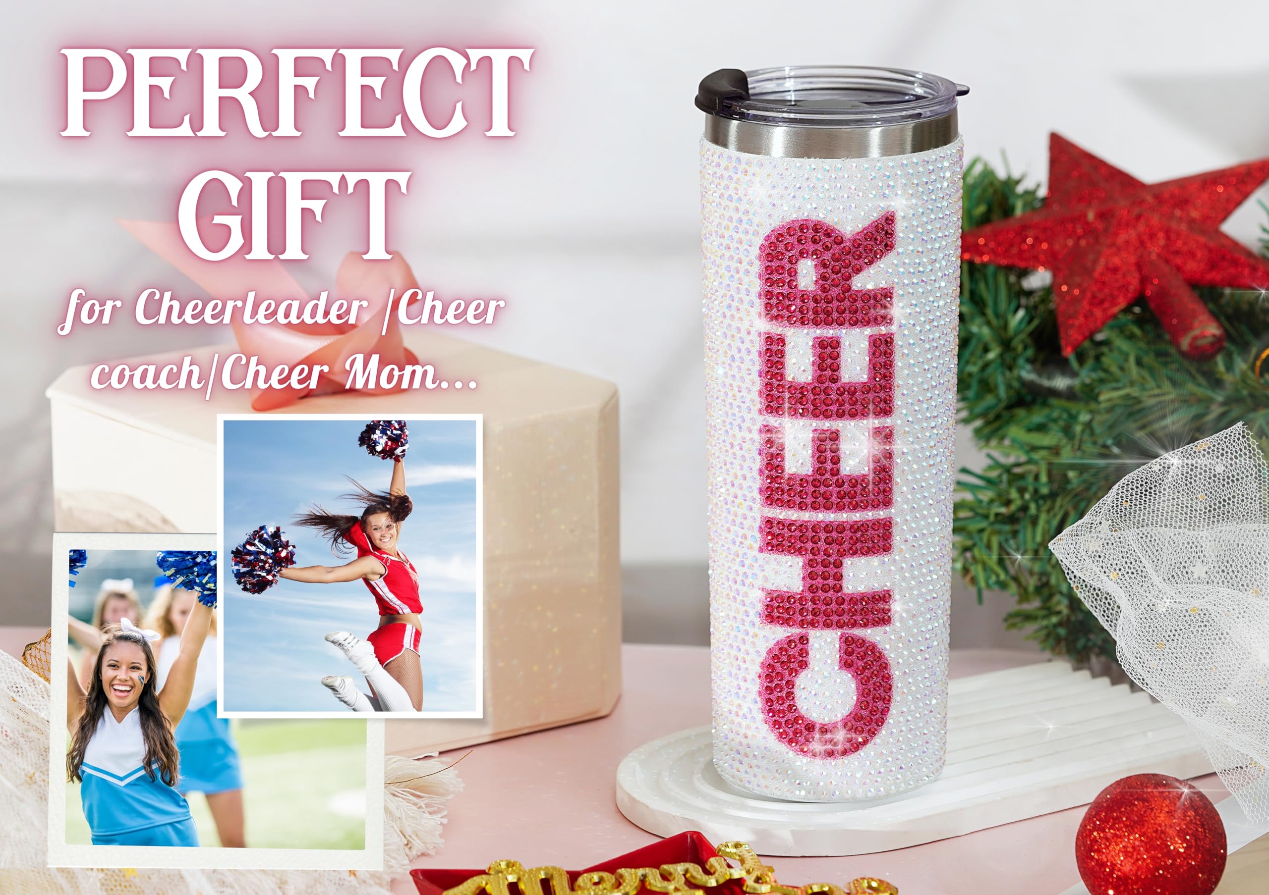 Onebttl Cheerleader Glitter Tumbler 20oz for easy daily hydration.