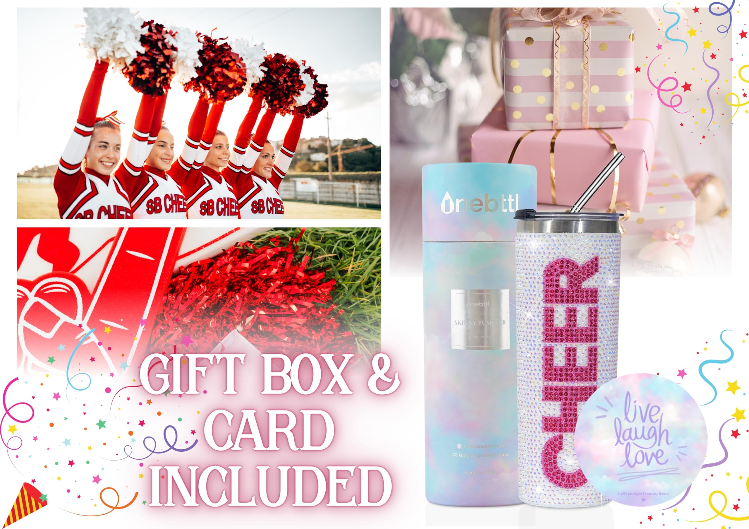 Onebttl Cheerleader tumbler durable for travel