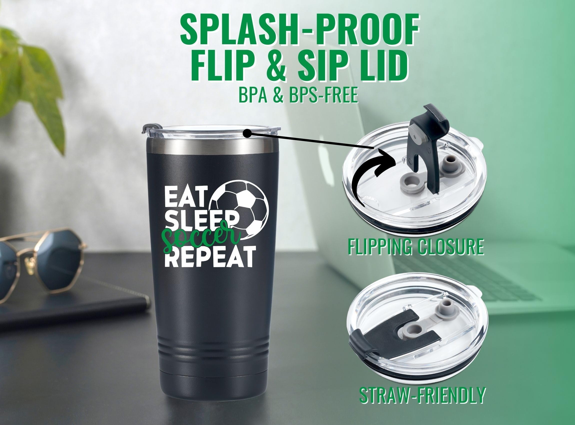 Onebttl double-wall insulated mug keeps drinks hot or cold.
