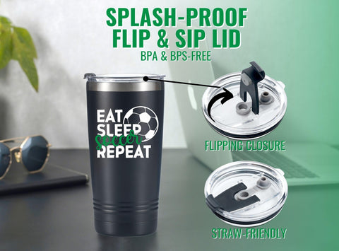 Onebttl double-wall insulated mug keeps drinks hot or cold.