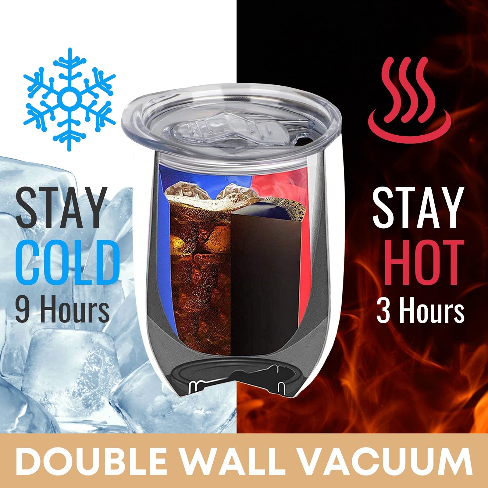 Onebttl double-wall vacuum insulated tumbler maintains beverages at the right temperature.