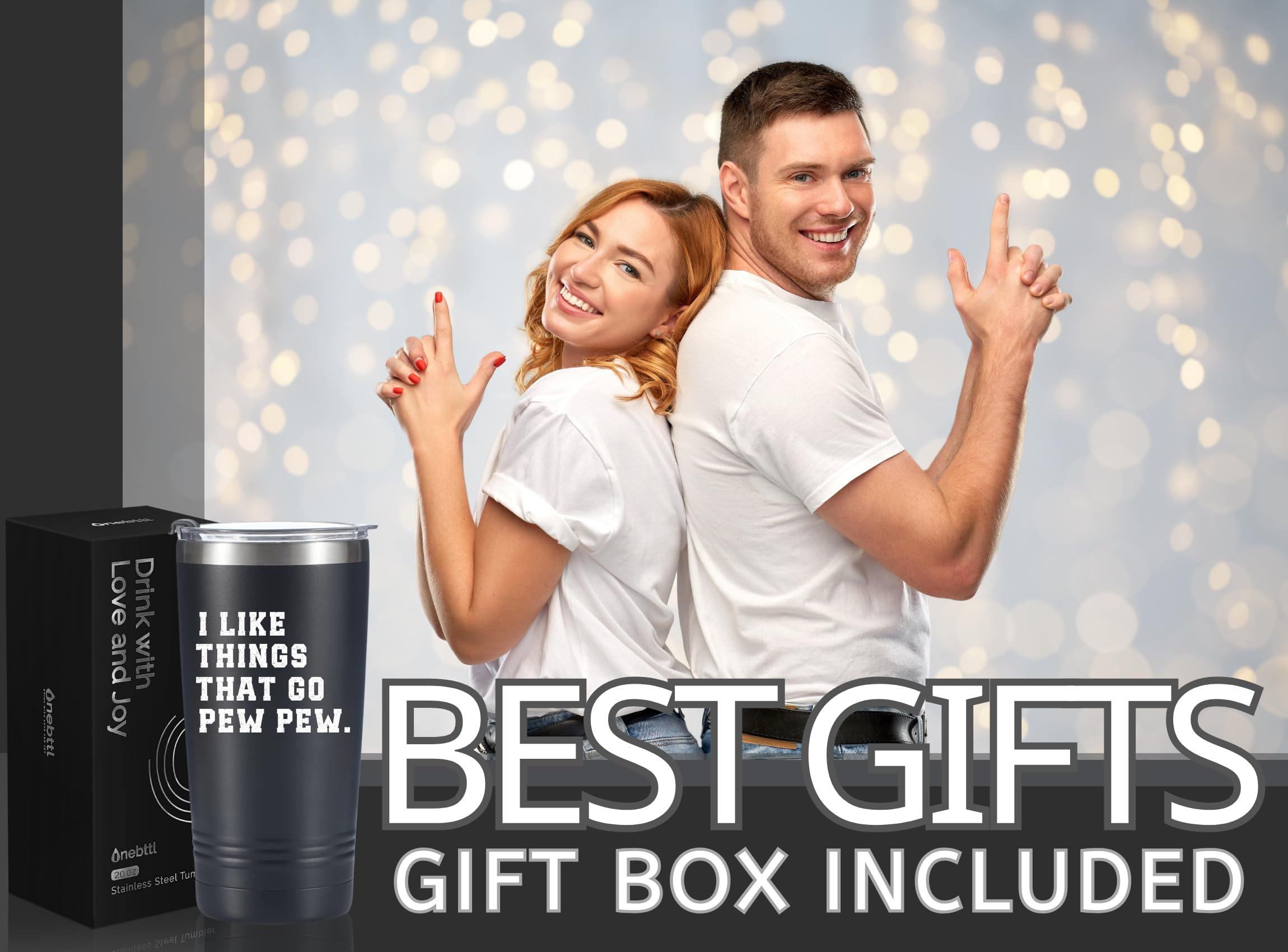 Onebttl double-wall vacuum insulation keeps drinks cold or hot.