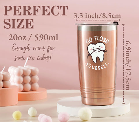 Onebttl Floss 20oz tumbler side view showing sleek durable design.