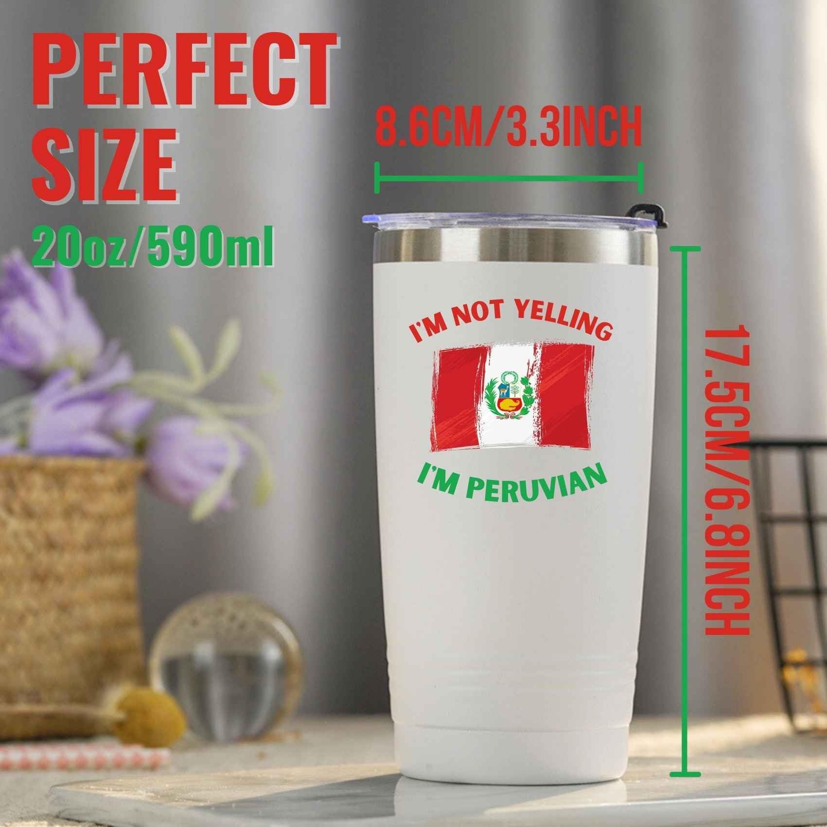 Onebttl Peru flag mug makes a thoughtful gift for Peru lovers.