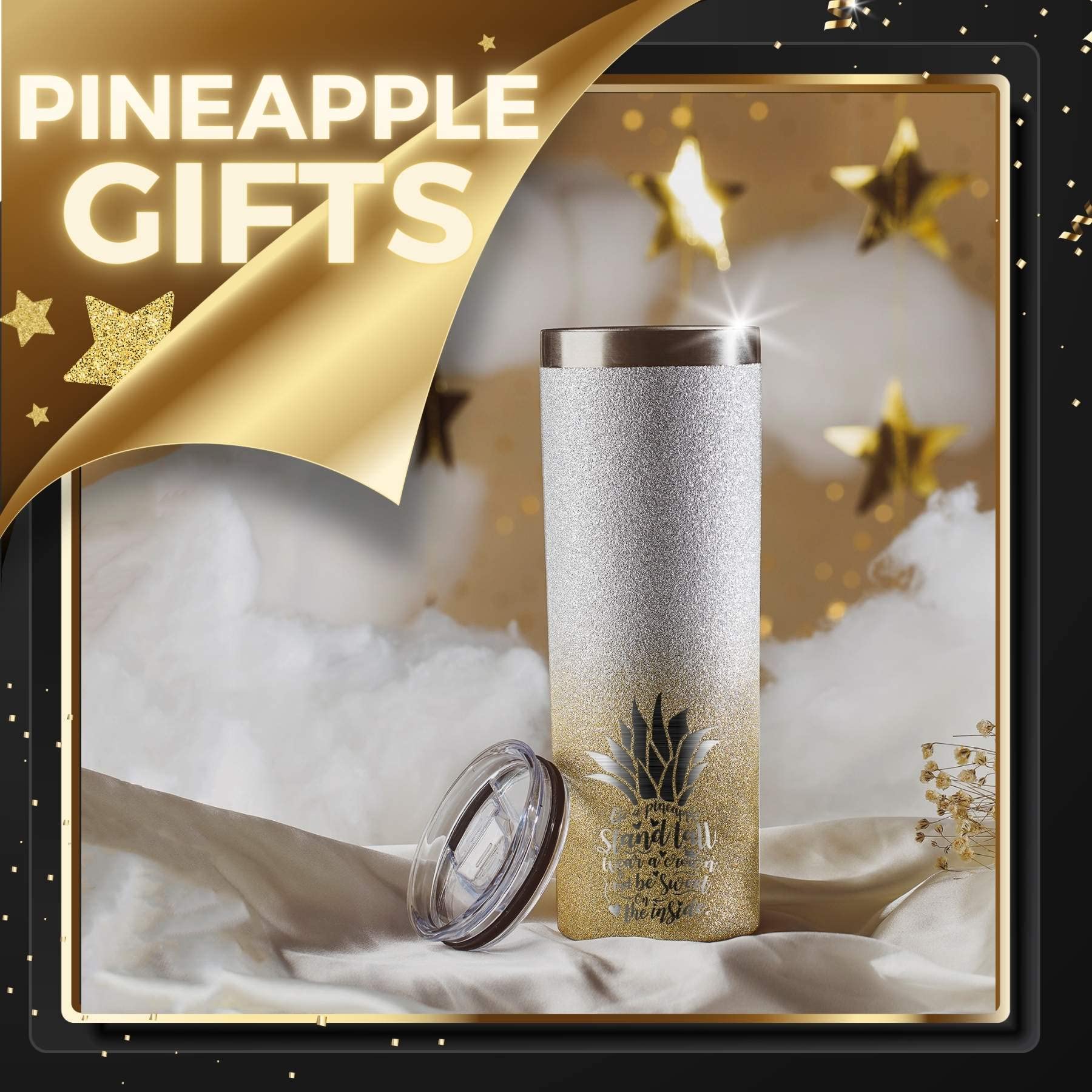 Gold-Silver Gradient Finish adds premium look to beverages