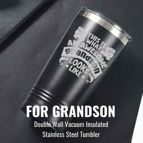 Onebttl Grandson Gifts Tumbler insulated double-wall construction detail