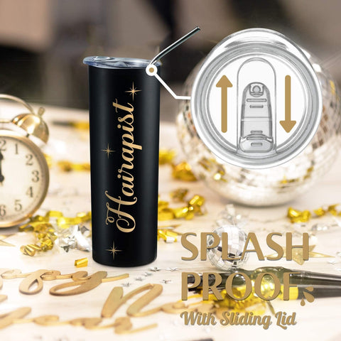 Onebttl hair stylist tumbler with greeting card for a personal touch