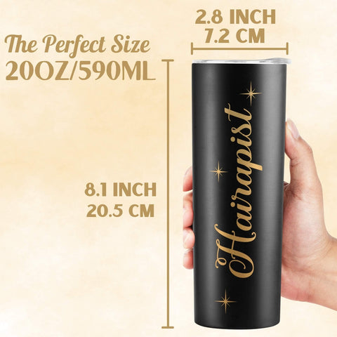 Onebttl hair stylist tumbler lid and straw prevent spills during appointments