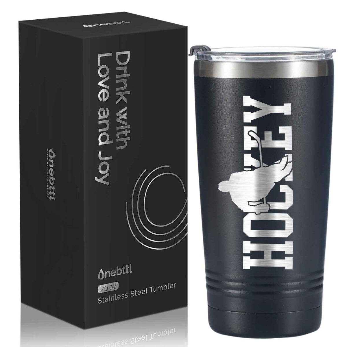 Onebttl ice hockey design tumbler keeps drinks cold during games