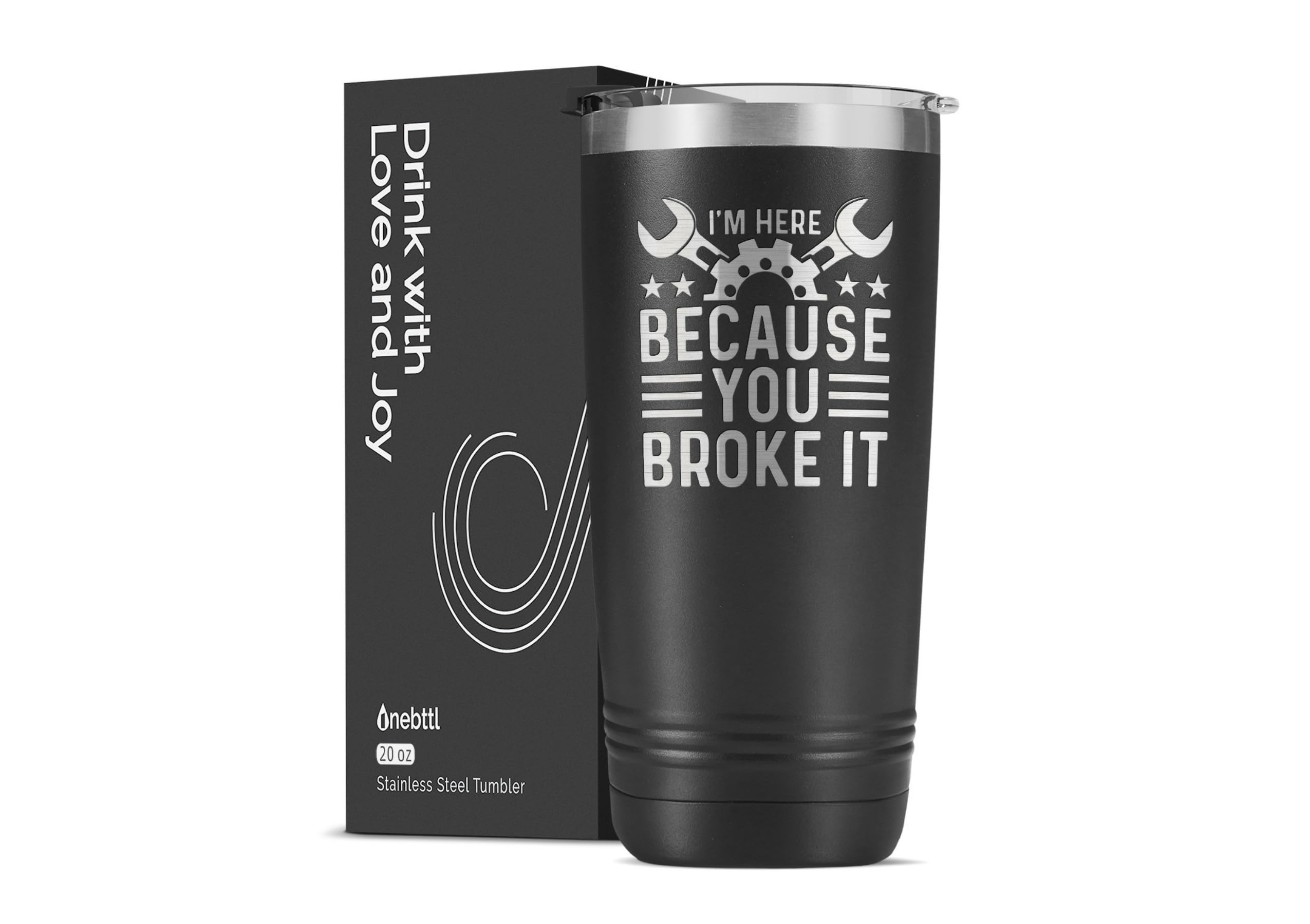 Onebttl maintenance man tumbler for daily use, rugged and reliable on job sites.