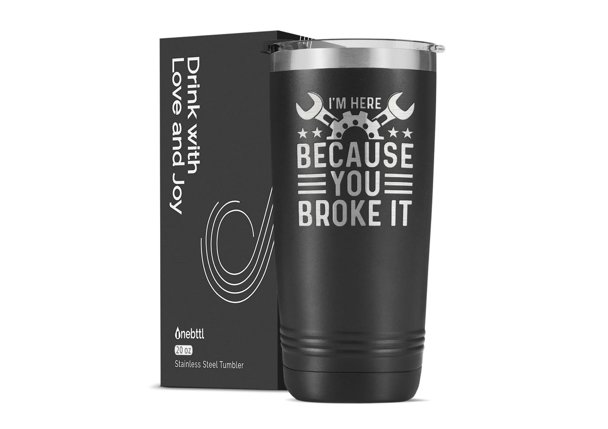 Onebttl maintenance man tumbler for daily use, rugged and reliable on job sites.