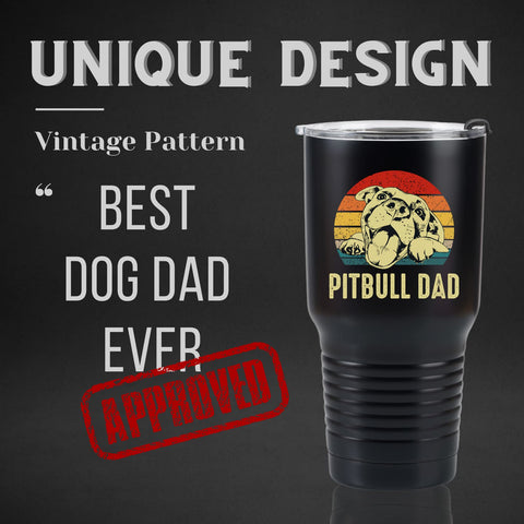 Onebttl Pitbull travel mug fits car cup holders for daily use