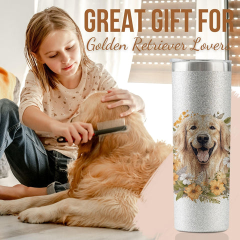 Onebttl silver glitter 5D print on tumbler with vibrant design.